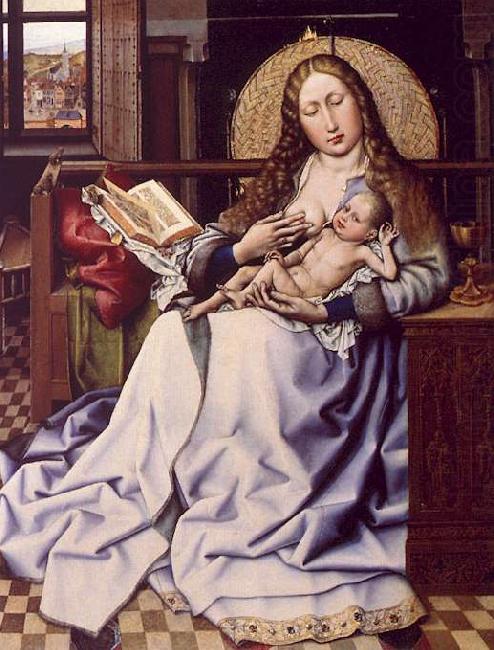 Robert Campin The Virgin and the Child Before a Fire Screen china oil painting image